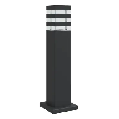 (basic, cm/ pcs) vidaXL Outdoor Floor Lamps with Sensors Pathway Standing Lamp Black Aluminium