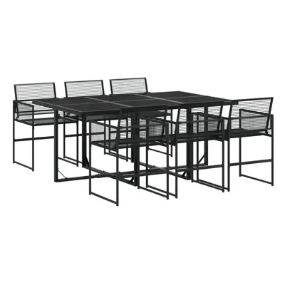 (6 piece) vidaXL Garden Dining Set Outdoor Table and Chair Poly Rattan