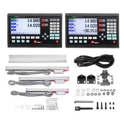 (370mm) LCD 2/3 Axis Grating CNC Milling Digital Readout Display DRO / KA300 5m TTL 70-970mm Ele