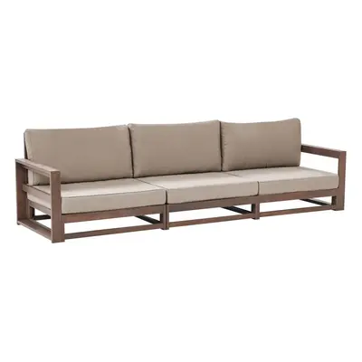 3 Seater Sofa TIMOR Certified Acacia Wood Dark Wood