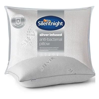 Silentnight Wellbeing Silver Infused Pillow, Anti Allergy