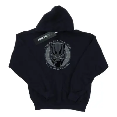 (M, Navy Blue) Black Panther Mens Made In Wakanda Cotton Hoodie