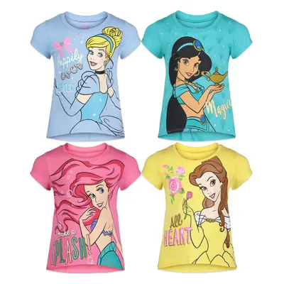 Princess Ariel Cinderella Belle Little Girls Pack T-Shirts Belle Ci