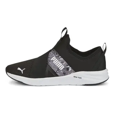 PUMA Women's Better Foam Prowl Slip On Sneaker Black White