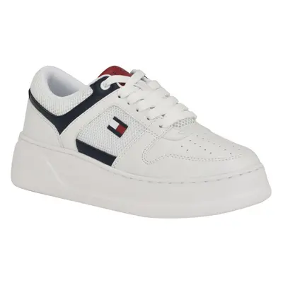 Tommy Hilfiger Women's GAEBI Sneaker White/Navy 7.5