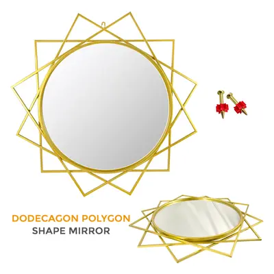 Large Wall Mounted Mirror Modern Gold Accent Bedroom Bathroom Makeup Mirror