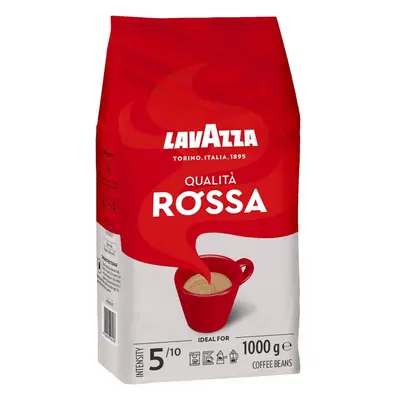 Lavazza Qualita Rossa, Arabica and Robusta Medium Roast Coffee Beans, 4x1kg