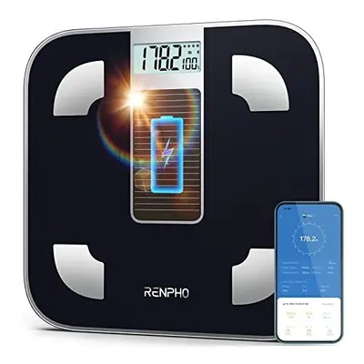 RENPHO Digital Scales for Body Weight, Battery-Free Weighing Bathroom Scales BMI Smart Bluetooth