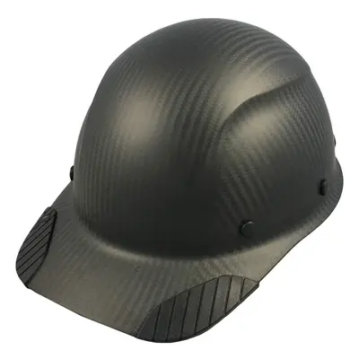 DAX Actual Carbon Fiber Cap Style Hard Hat - Matte Black