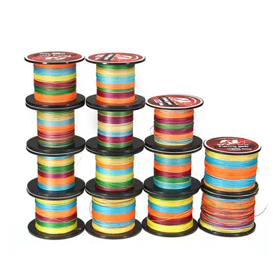 (65LB) Multicolor Yards 500M 12-72LB Strands PE Braided Fishing Line Wire Outdoor Sea Fishing Ta