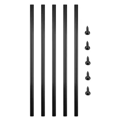 VEVOR Balusters Inch51 Pack Staircase with Screws Round Aluminum Railing for Outdoor Stair Deck 