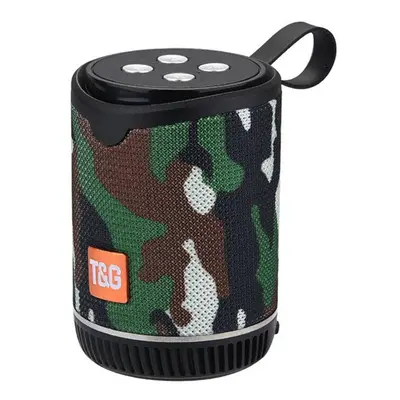 (Camouflage Green) Mini Wireless Bluetooth Speaker Portable FM Radio TF AUX USB Speakers Subwoof