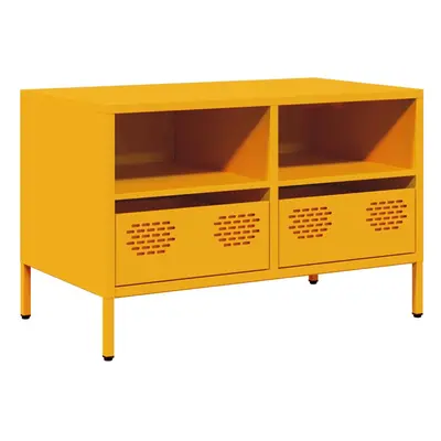 (mustard yellow, x x 43.5 cm) vidaXL TV Cabinet TV Stand TV Unit Entertainment Centre Cold-rolle