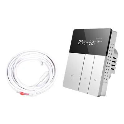 (Thermostat sensor + Electrical heating) Smart Thermostat Silver 240V Temperature Controller For