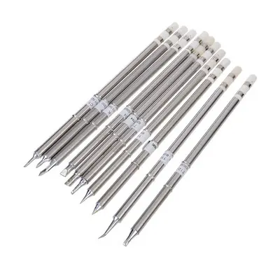 10pcs T12 Series Solder Iron Tips for Hakkoo Soldering Station FX-951 FX-952