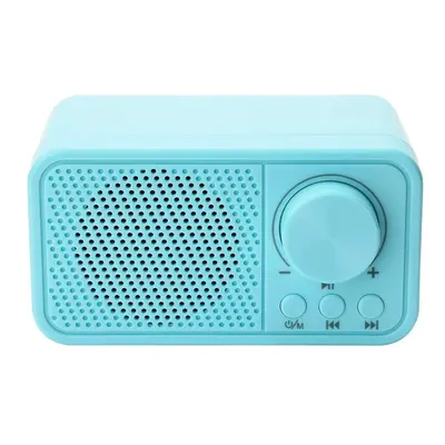 (Green) Bluetooth 5.0 Portable Mini FM Radio Receiver Speaker MP3 Player Support TF Card USB Wat