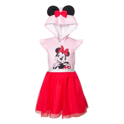 Disney Minnie Mouse Big Girls Mesh Cosplay Tulle Dress Pink