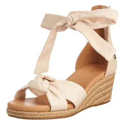 UGG Women's Yarrow Sandal Natural Canvas 5.5