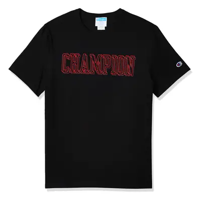 Champion Men's Heritage Tee Script Logo Black-Y08252 Small