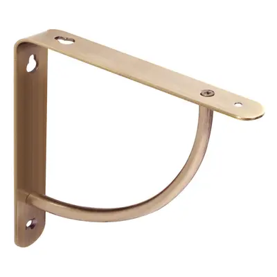 Set of Cove Shelf Brackets, Brushed Brass Shelf Bracket x 180mm