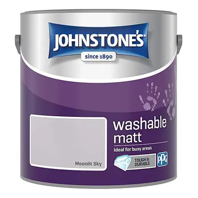 Johnstones Washable Matt Wall Emulsion Paint 2.5l Moonlit Sky