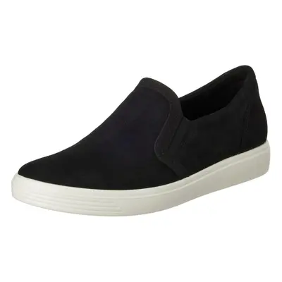 ECCO Womens Soft Classic Slip on Black Nubuck