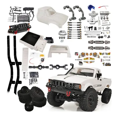 1/16 2.4G 4WD DIY RC Car Vehicles Kit Full Scale Climbing Rock Crawler without Electronic Parts