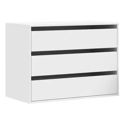 (white, x x cm) vidaXL Corner Chest of Drawers Storage Drawer Side Cabinet Engineered Wood