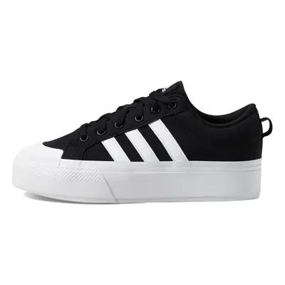 adidas Women's Bravada 2.0 Platform Skate Shoe Black/White/Black