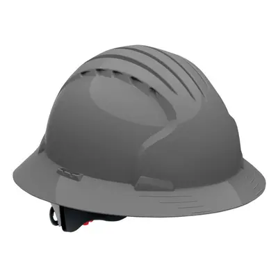 Evolution Deluxe Full Brim Hard Hat with HDPE Shell Gray