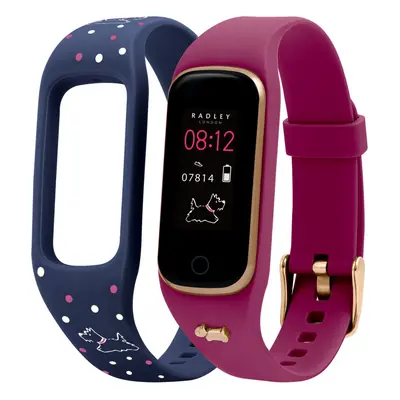 Radley Series Cassis and Navy Printed Silicone Strap Smart Watch Set