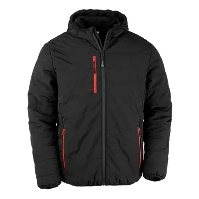 (S, Black/Red) Result Genuine Recycled Mens Compass Padded Jacket