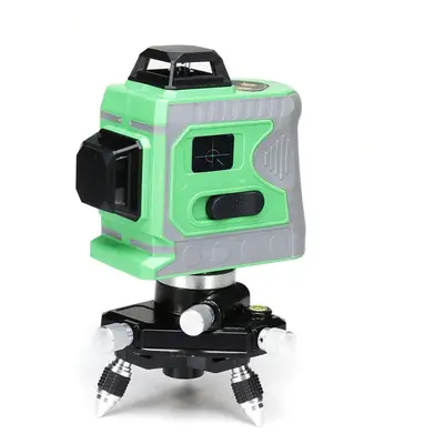 (Without Base) 3D 12Line Green Laser Level Self Leveling Rotary Cross Outdoor Measure Tool