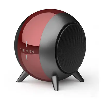 (Red) Mini Portable TWS Wireless Bluetooth 5.0 Speaker FM MP3 Subwoofer Bass Stereo Sound 600mAh