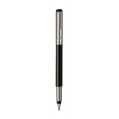 Parker Vector Black SS Chiselled Medium Point Fountain Pen - S0908800