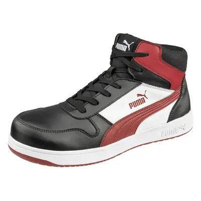 PUMA Safety Frontcourt Black/White/Red Mid EH Size 5