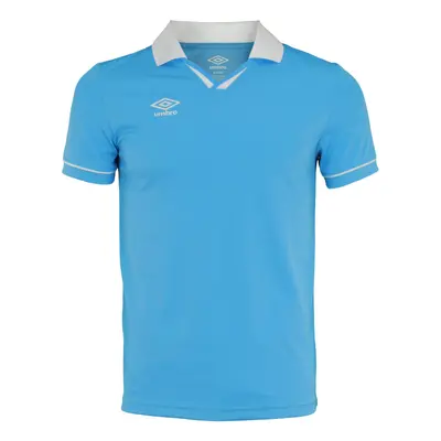 Umbro Mens Johnny Collar Ss Jersey Sky Blue/White Size