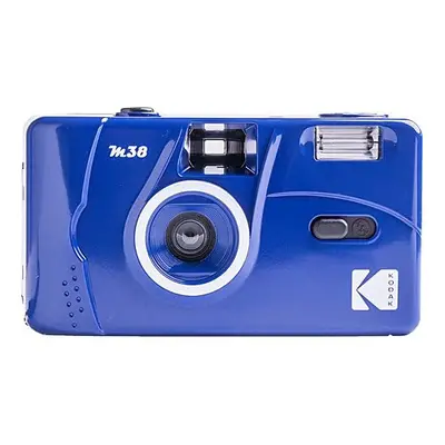 M38 35mm Film Camera - Focus Free, Powerful Built-in Flash, Easy to Use (Classic Blue)