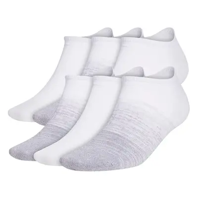 adidas Men's Superlite No Show Socks (6-Pair) White/Clear Onix Grey/G