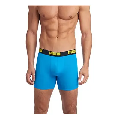 PUMA Men's Pack Boxer Brief Bright Blue Small