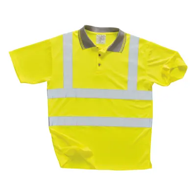 (2XL, Yellow) Portwest Unisex Hi Vis Polo Shirt / Workwear / Safetywear (Pack of 2)