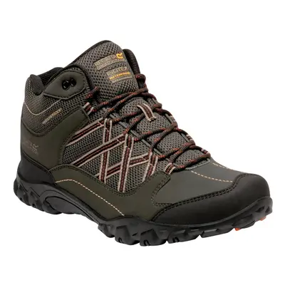 (8 UK, Bayleaf/Burnt Umber) Regatta Mens Edgepoint Mid Waterproof Hiking Shoes