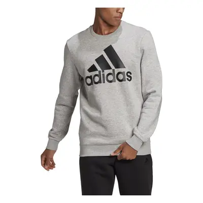 adidas Mens Fleece Sweatshirt Medium Grey HeatherBlack XXLarge