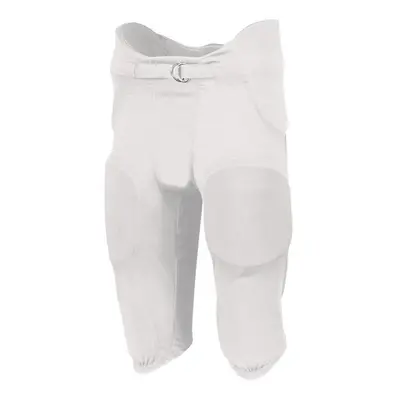 Russell F25PFW.WHI.S Youth Integrated Piece Pad Pant, White - Small