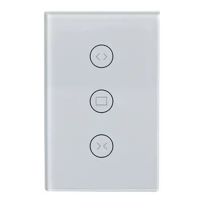 (White) Wifi US Curtain Switch Mobile Phone Remote Control Works with Amazon Alexa Google Home