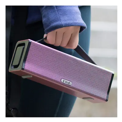 (Rose Gold) Portable Wireless Bluetooth Speaker Deep Bass Dual Full-Range Drivers 1800mAh Batter