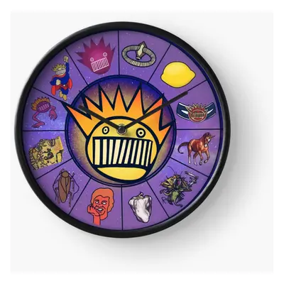 (Boognish Rising 2.2 - Ween Horoscope Astrology Birth Chart=5060) Wall Clock Inch Funny Mantel &