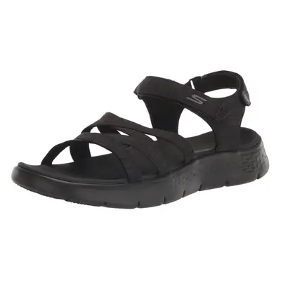 Skechers womens Go Walk Flex - Sunshine Sandal Black US