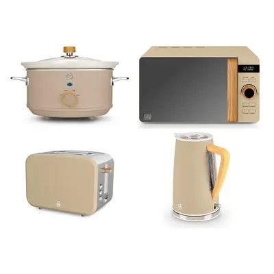 Swan Nordic Oatmeal Kettle Slice Toaster Microwave & Slow Cooker Set