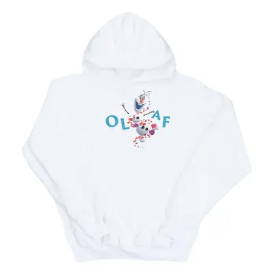 (XL, White) Disney Womens/Ladies Frozen Olaf Leaf Jump Hoodie